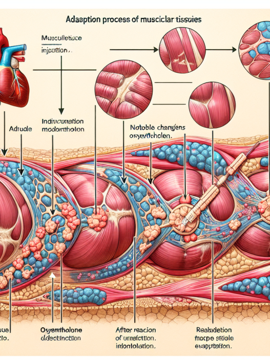 Processus d'adaptation des tissus musculaires à l'injection d'oxymétholone