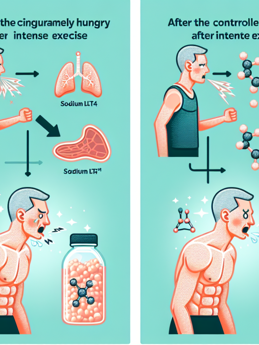Comment le sodium LT4 influence la faim après un entraînement intense