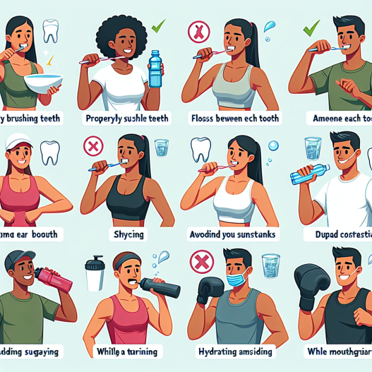Comment préserver la santé des gencives et des dents lors d'un entraînement intensif